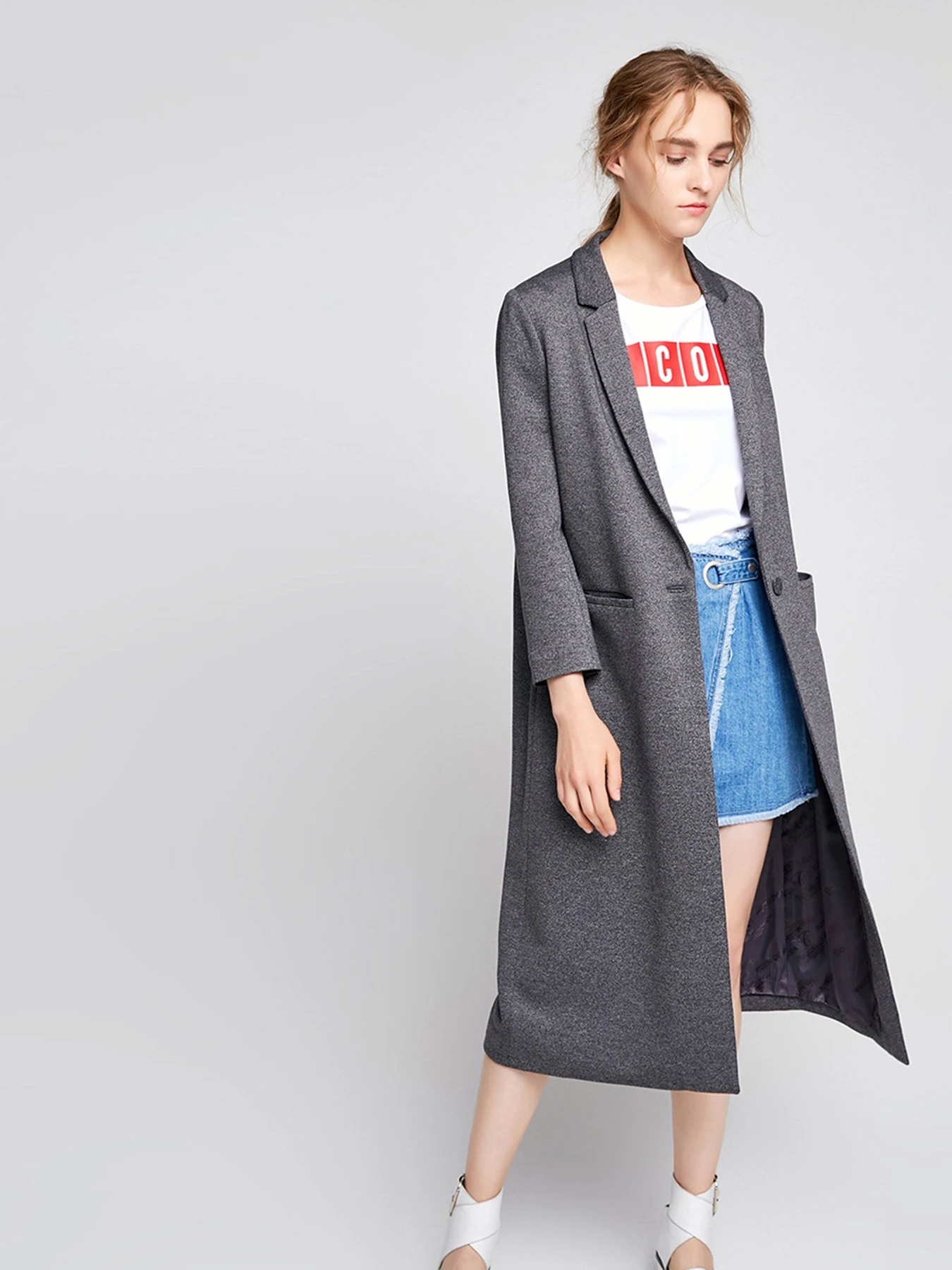 Пальта та плащі Vero Moda модель 317308506E90_т.сірий Фото