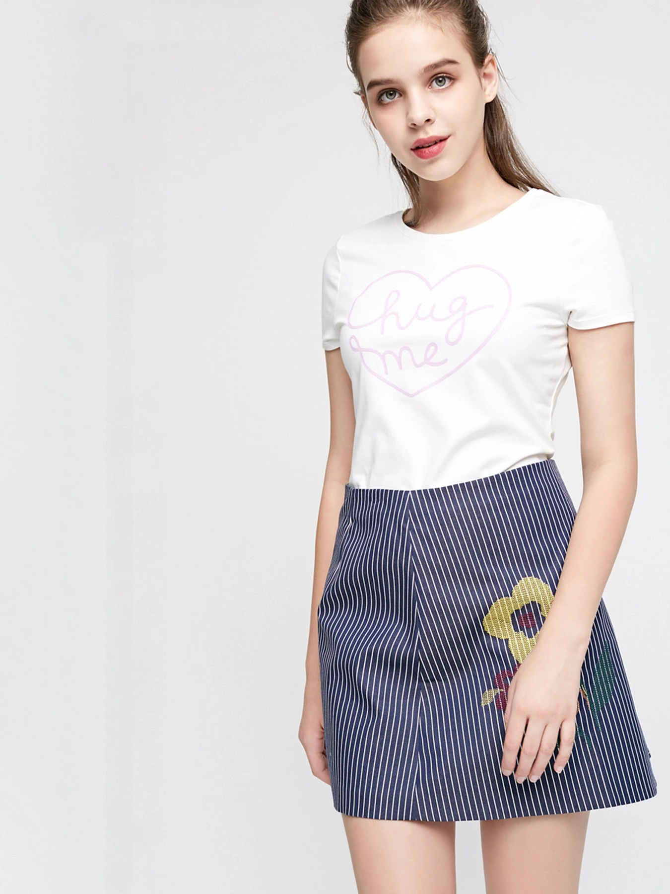 Спідниці Vero Moda модель 317316525E39_т.синій комб. Фото