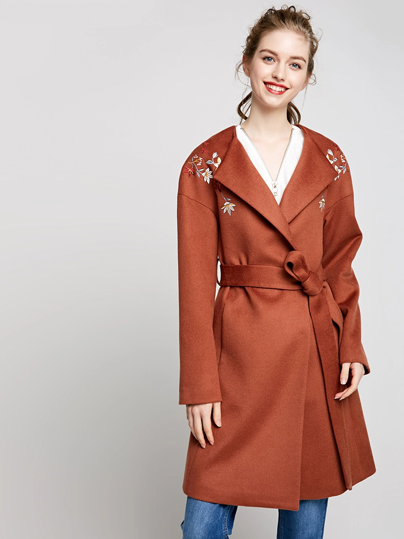 Пальта та плащі Vero Moda модель 317327507F12_коричневий комб. Фото