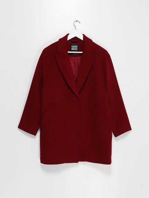 Пальто и плащи Vero Moda модель 315327010073_бордовий Фото
