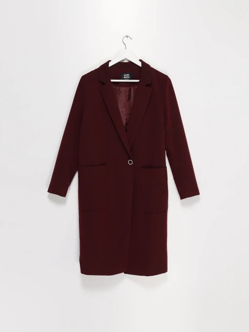 Пальто и плащи Vero Moda модель 317108506E16_бордовий Фото