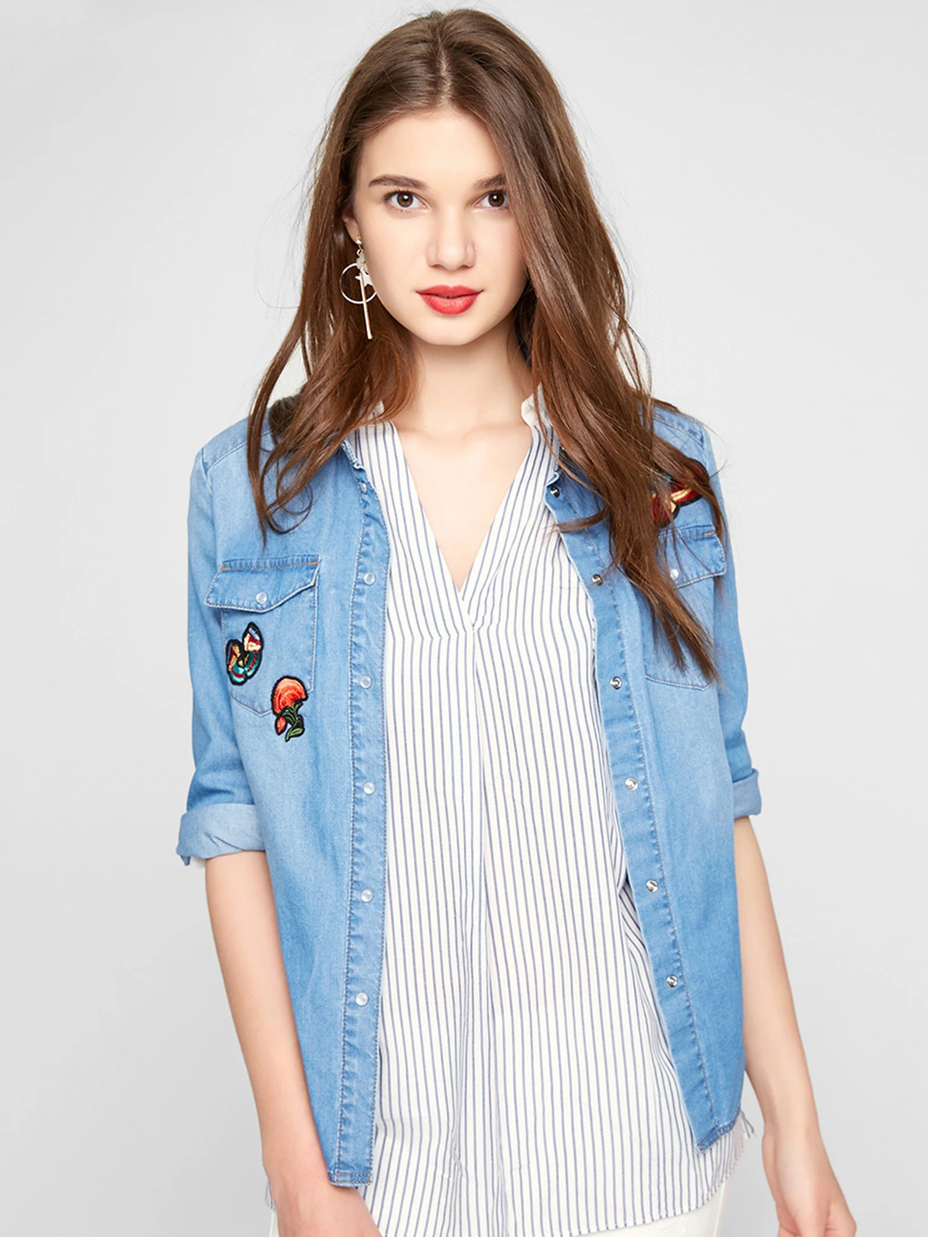 Сорочки Vero Moda модель 317253503J3B_синій комб. Фото