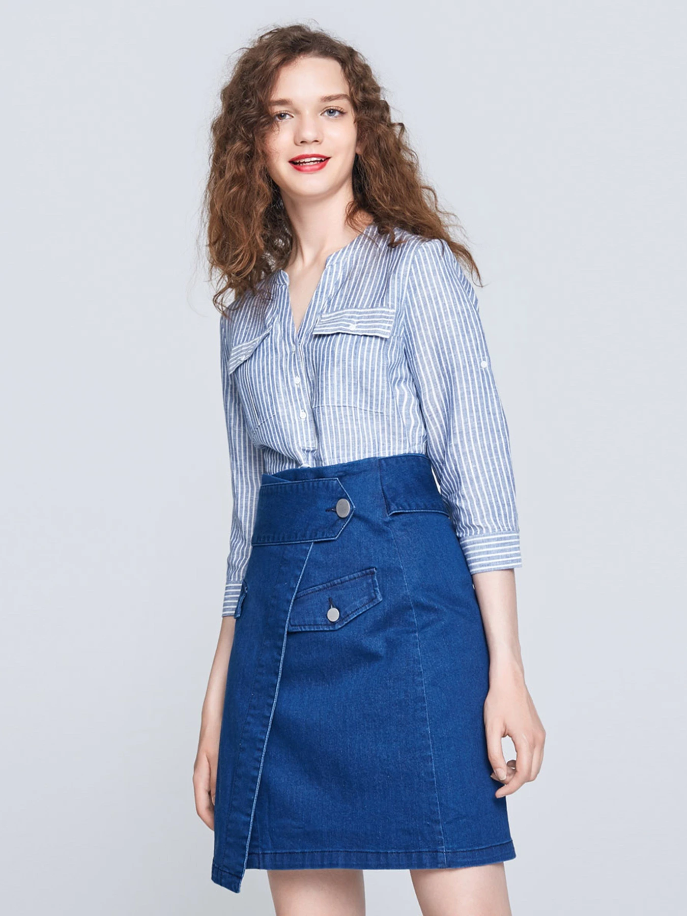 Спідниці Vero Moda модель 317337509J3E_т.синій Фото
