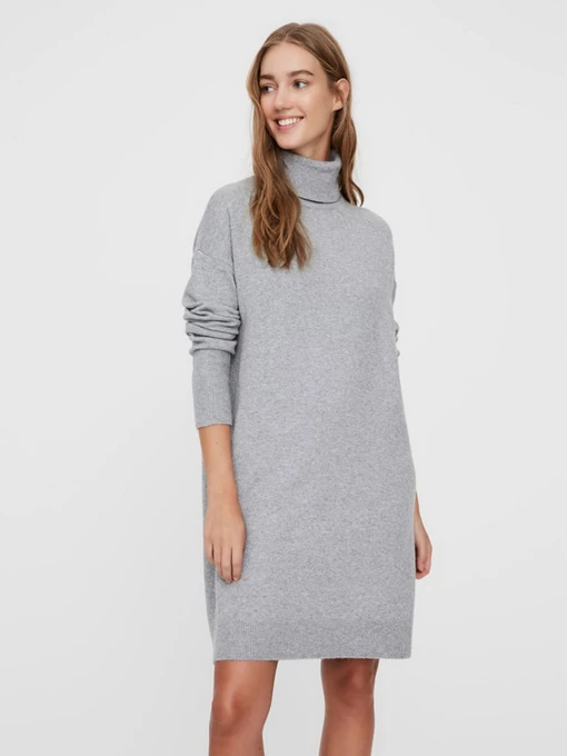 Платья Vero Moda модель 10199744_Light Grey Melange Фото