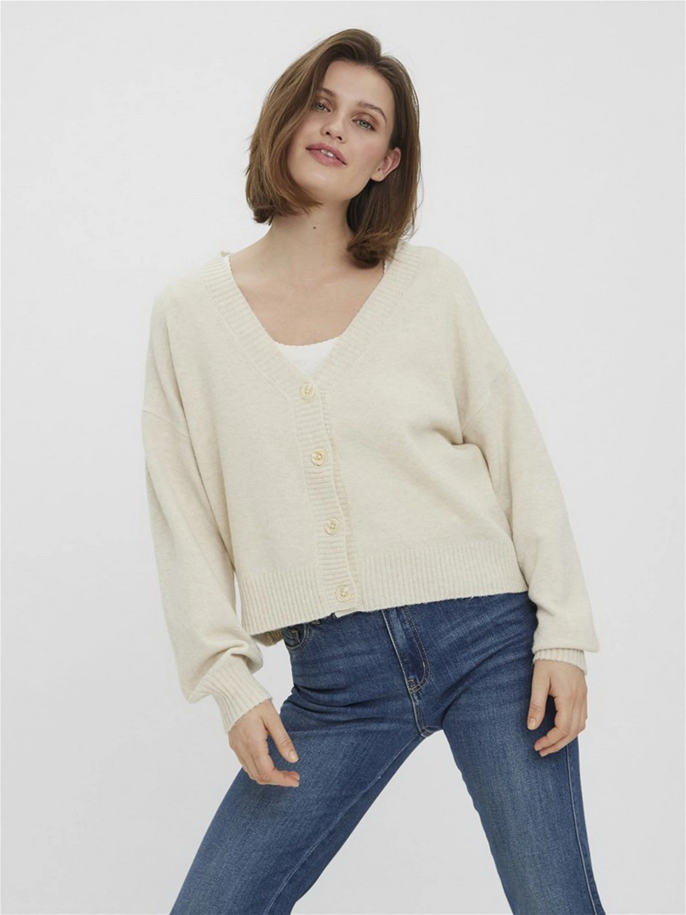 Свитры и кардиганы Vero Moda модель 10259445_Birch Свитры и кардиганы Vero Moda модель 10259445_Birch Фото