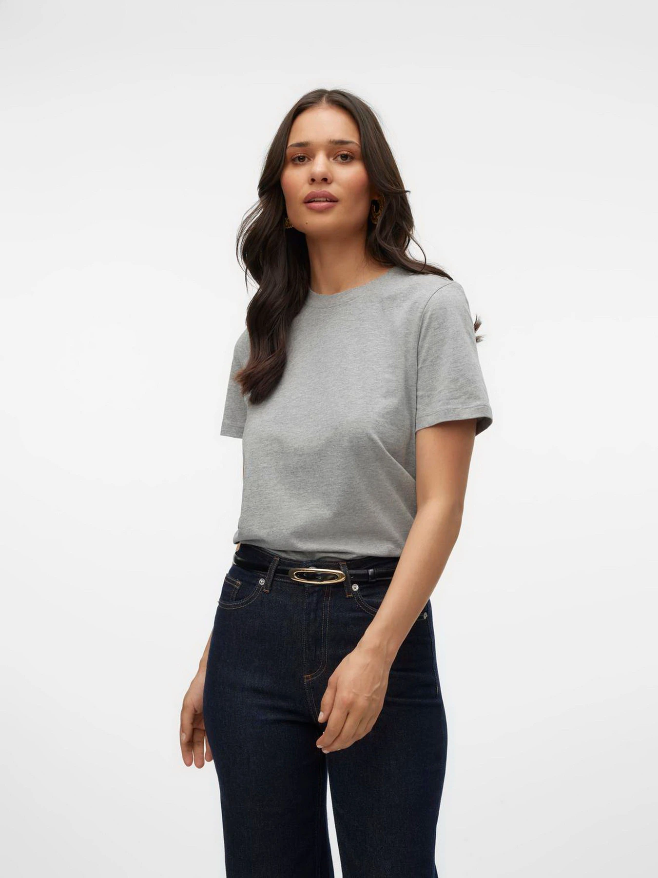 Футболки и поло Vero Moda модель 10316991_Light Grey Melange Футболки и поло Vero Moda модель 10316991_Light Grey Melange Фото