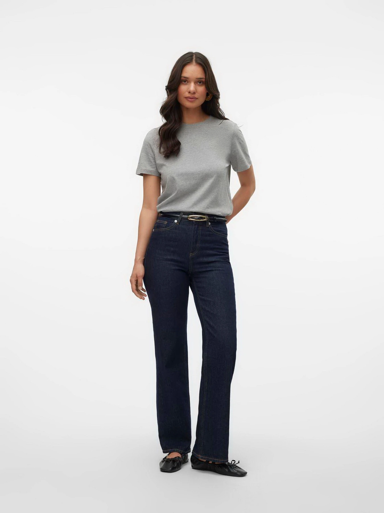 Футболки и поло Vero Moda модель 10316991_Light Grey Melange Футболки и поло Vero Moda модель 10316991_Light Grey Melange Фото