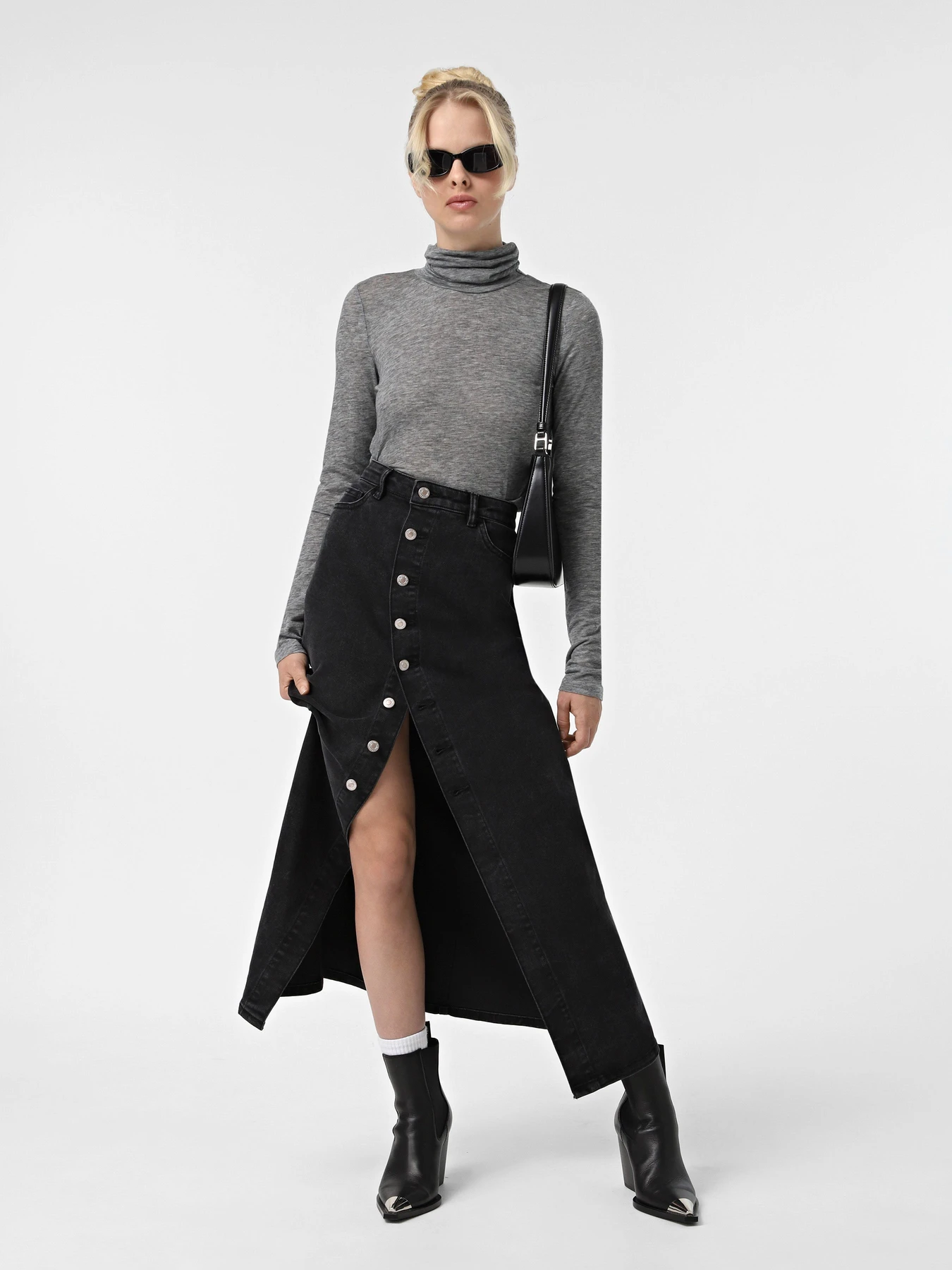 Свитры и кардиганы Vero Moda модель 10317026_Medium Grey Melange Фото