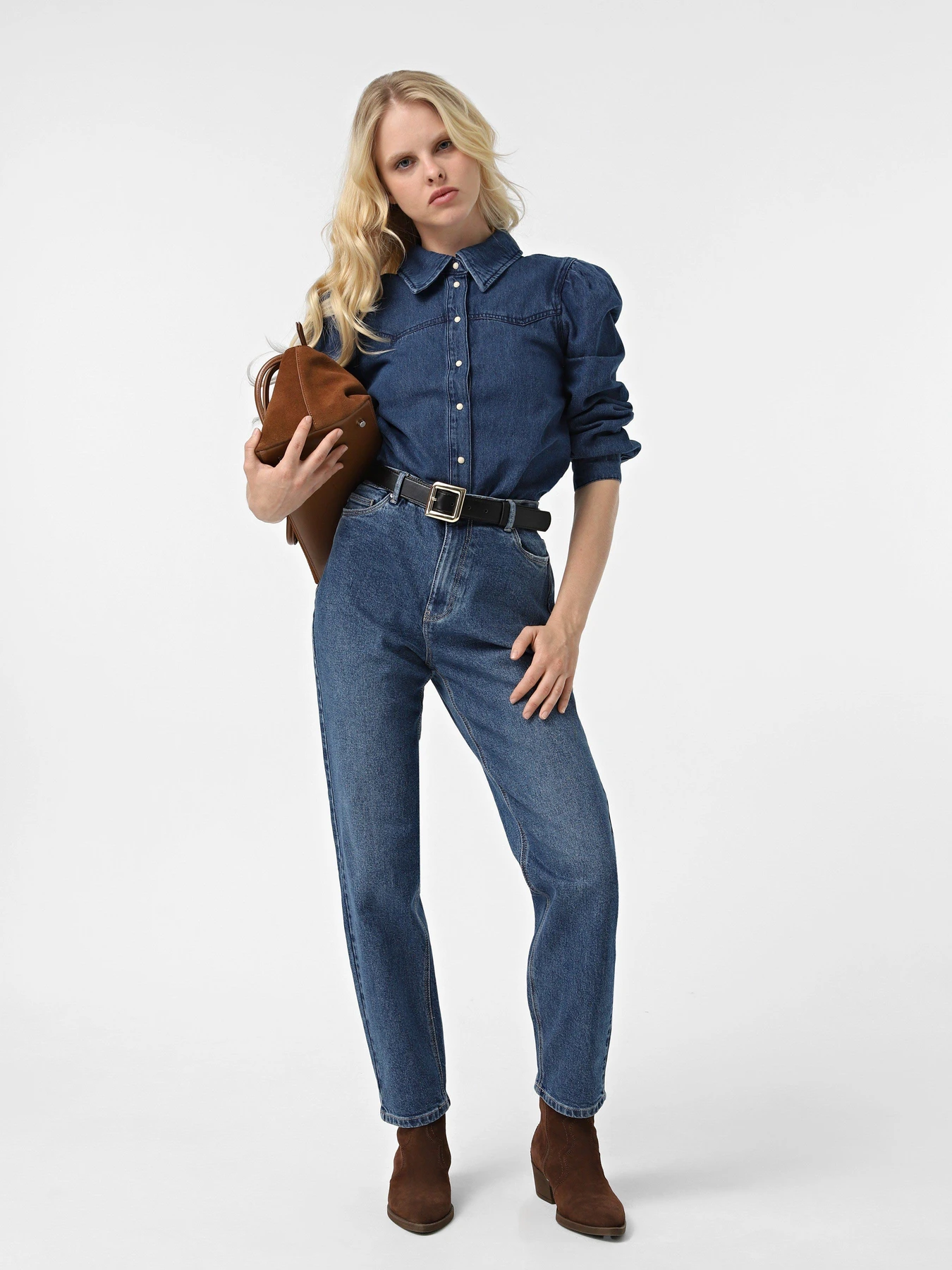 Рубашки Vero Moda модель 10323068_Dark Blue Denim Рубашки Vero Moda модель 10323068_Dark Blue Denim Фото