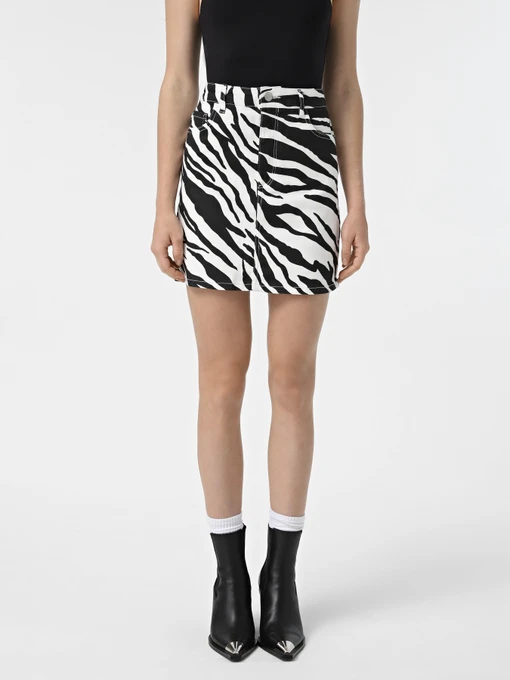 Юбки Vero Moda модель 10328818_Bright White BLACK ZEBRA Фото