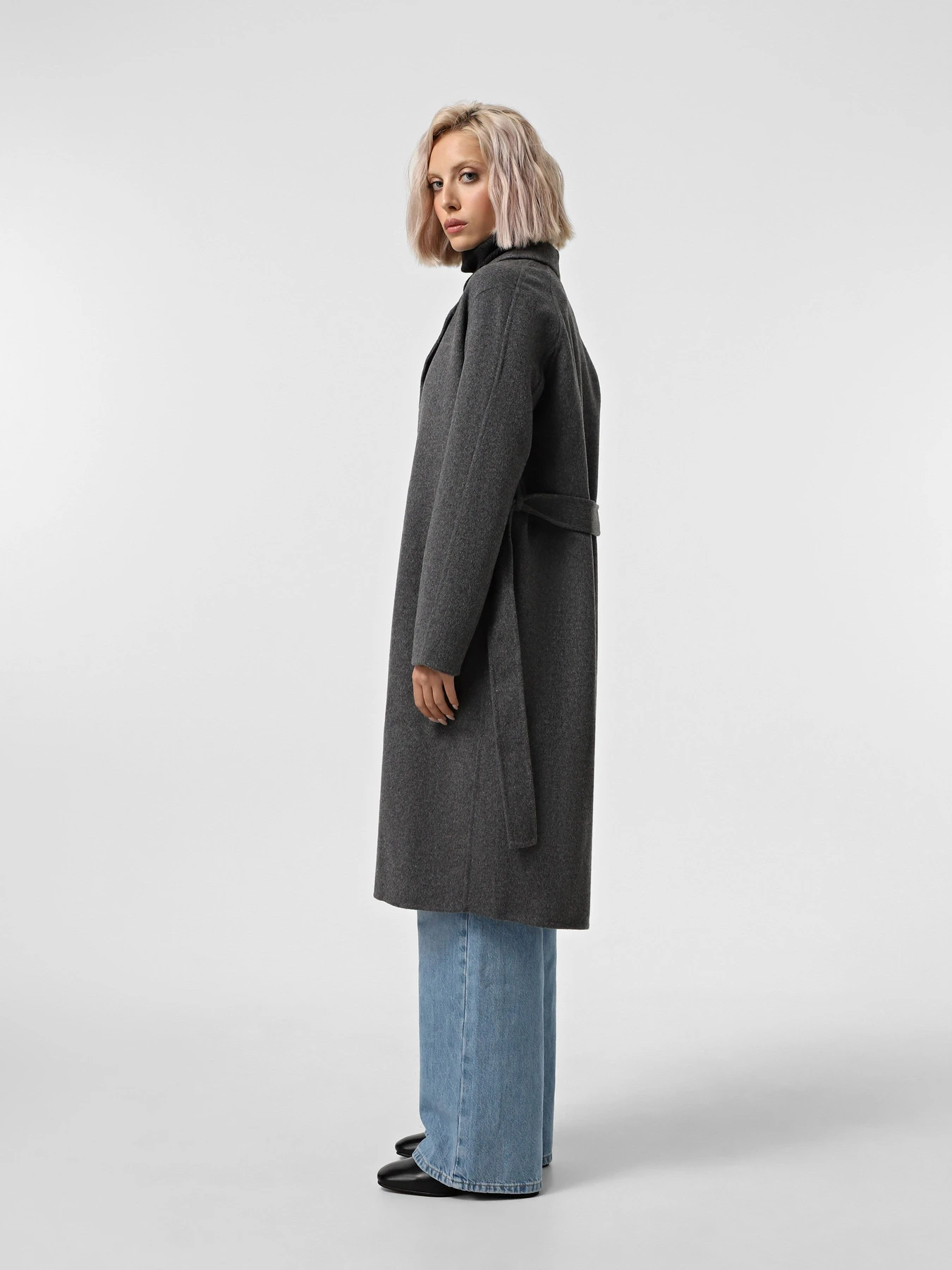 Пальта та плащі Vero Moda модель 10315046_Dark Grey Melange Фото