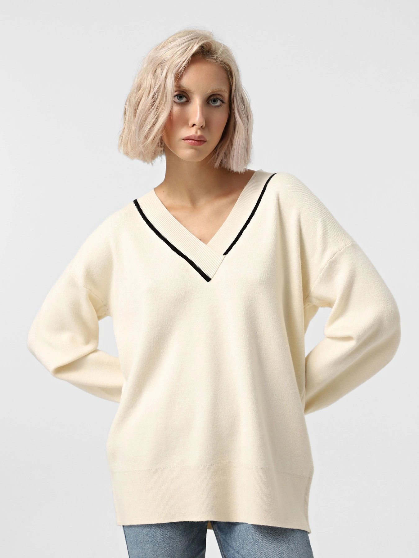 Свитры и кардиганы Vero Moda модель 10314227_Birch W. BLACK Свитры и кардиганы Vero Moda модель 10314227_Birch W. BLACK Фото