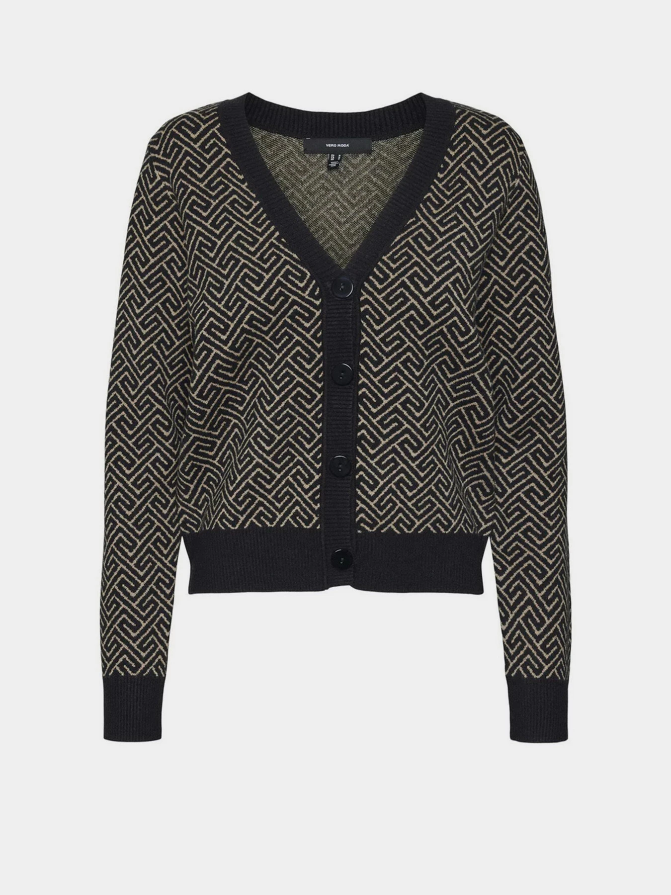 Свитры и кардиганы Vero Moda модель 10314507_Black W. SILVER MINK GRAFI Фото