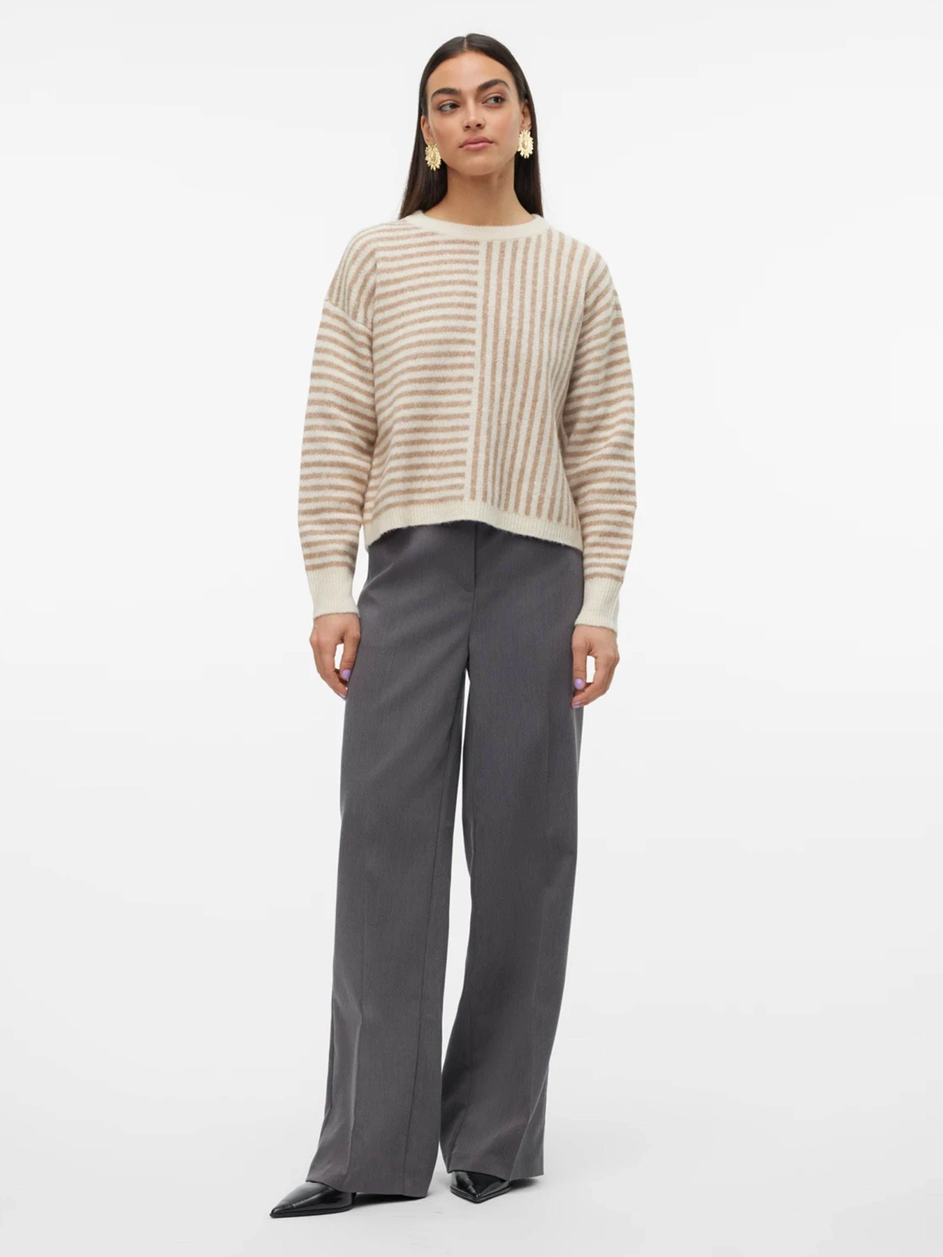 Свитры и кардиганы Vero Moda модель 10309598_Birch W. SILVER MINK MELAN Свитры и кардиганы Vero Moda модель 10309598_Birch W. SILVER MINK MELAN Фото
