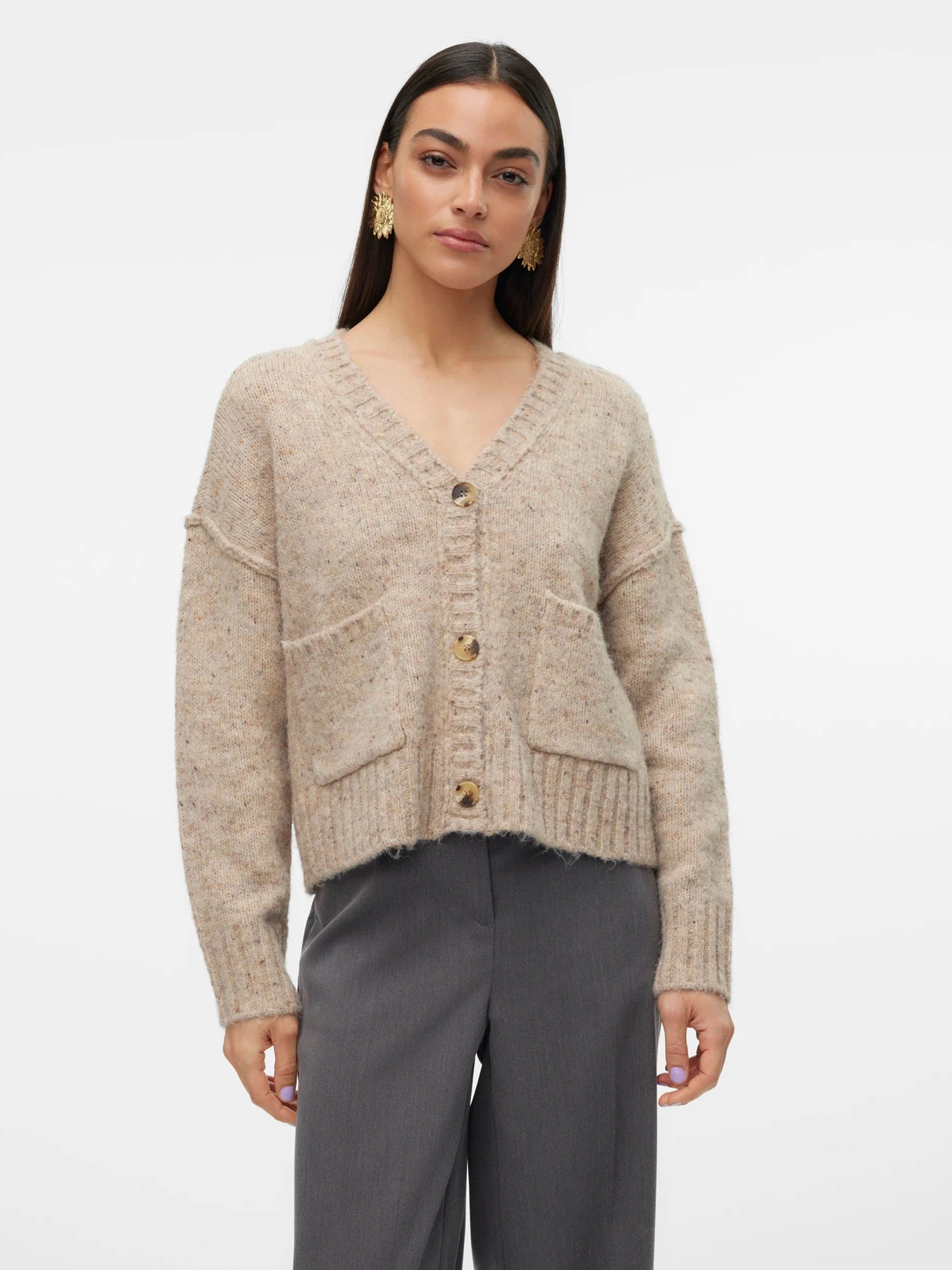 Светри та кардигани Vero Moda модель 10314095_Silver Mink W. MELANGE AS Светри та кардигани Vero Moda модель 10314095_Silver Mink W. MELANGE AS Фото