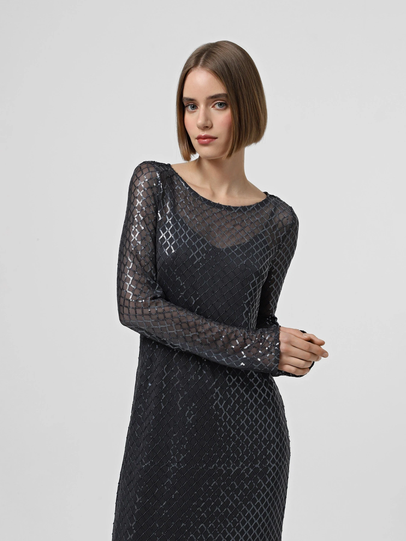 Платья Vero Moda модель 10316881_Asphalt Платья Vero Moda модель 10316881_Asphalt Фото