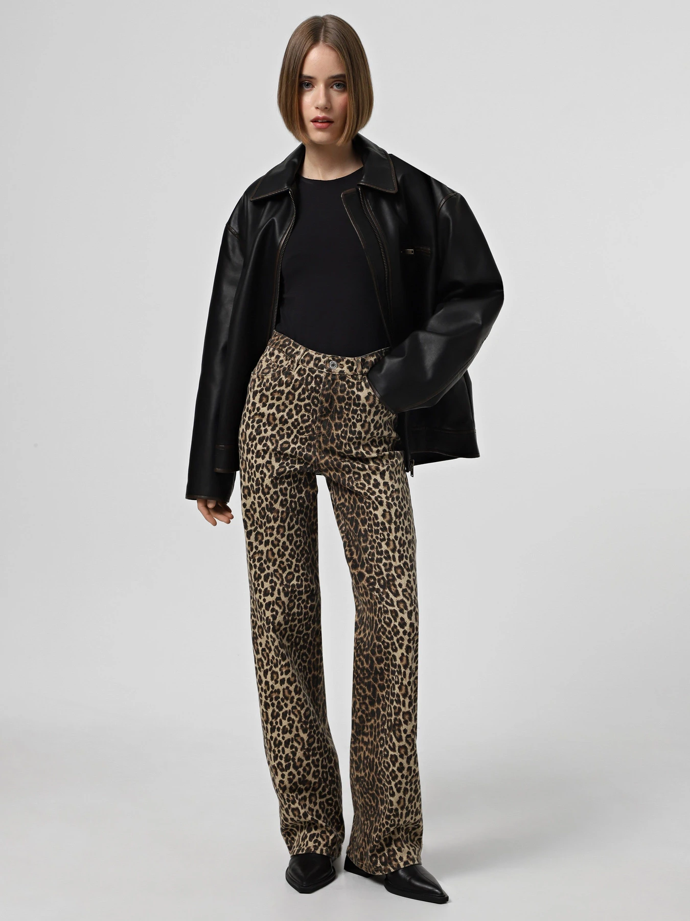 Джинсы Vero Moda модель 10330128_Silver Mink LEOPARD Фото