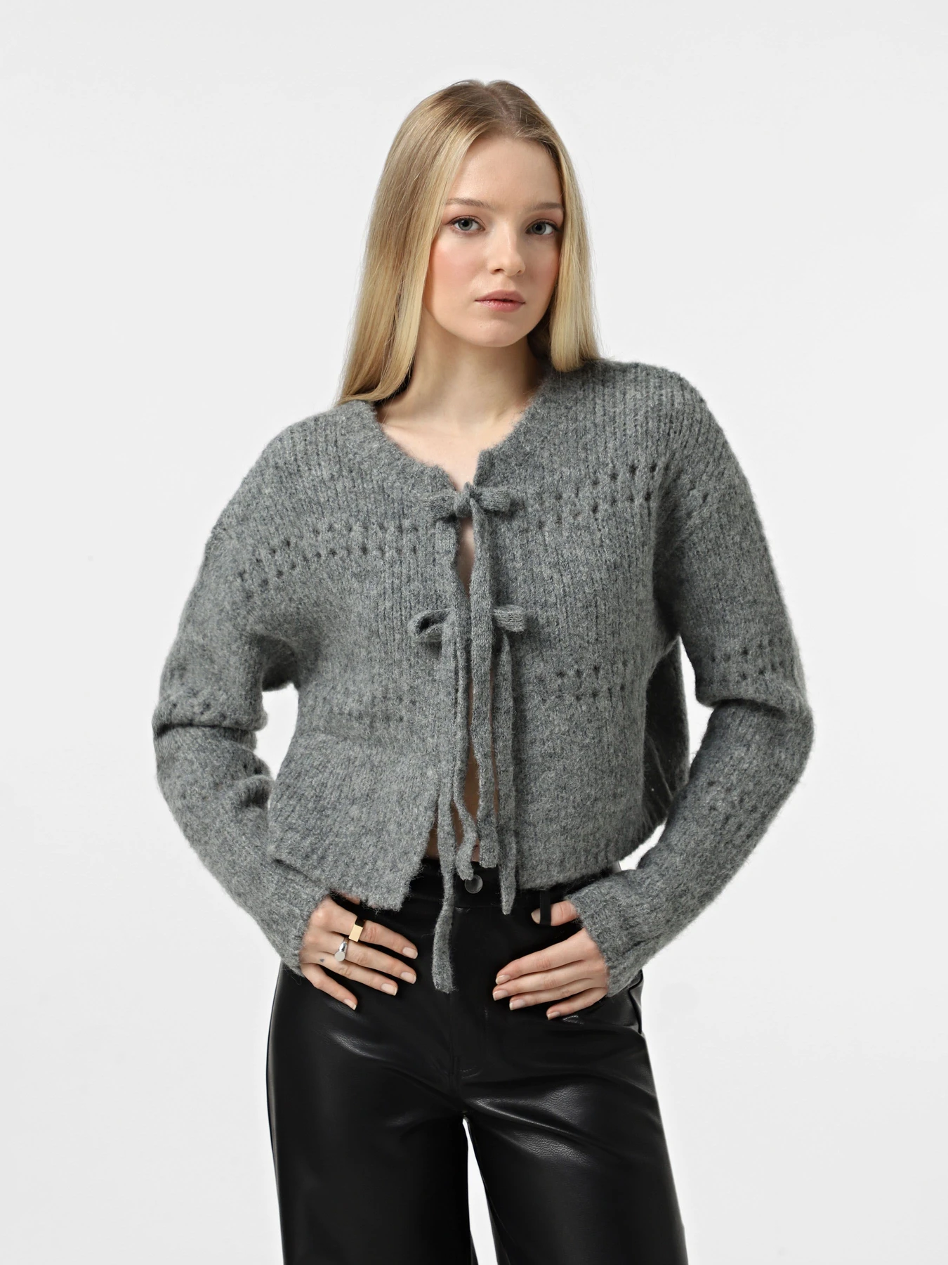 Свитры и кардиганы Vero Moda модель 10320590_Medium Grey Melange Фото