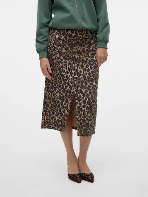 Юбки Vero Moda модель 10329339_Tigers Eye LEOPARD Фото