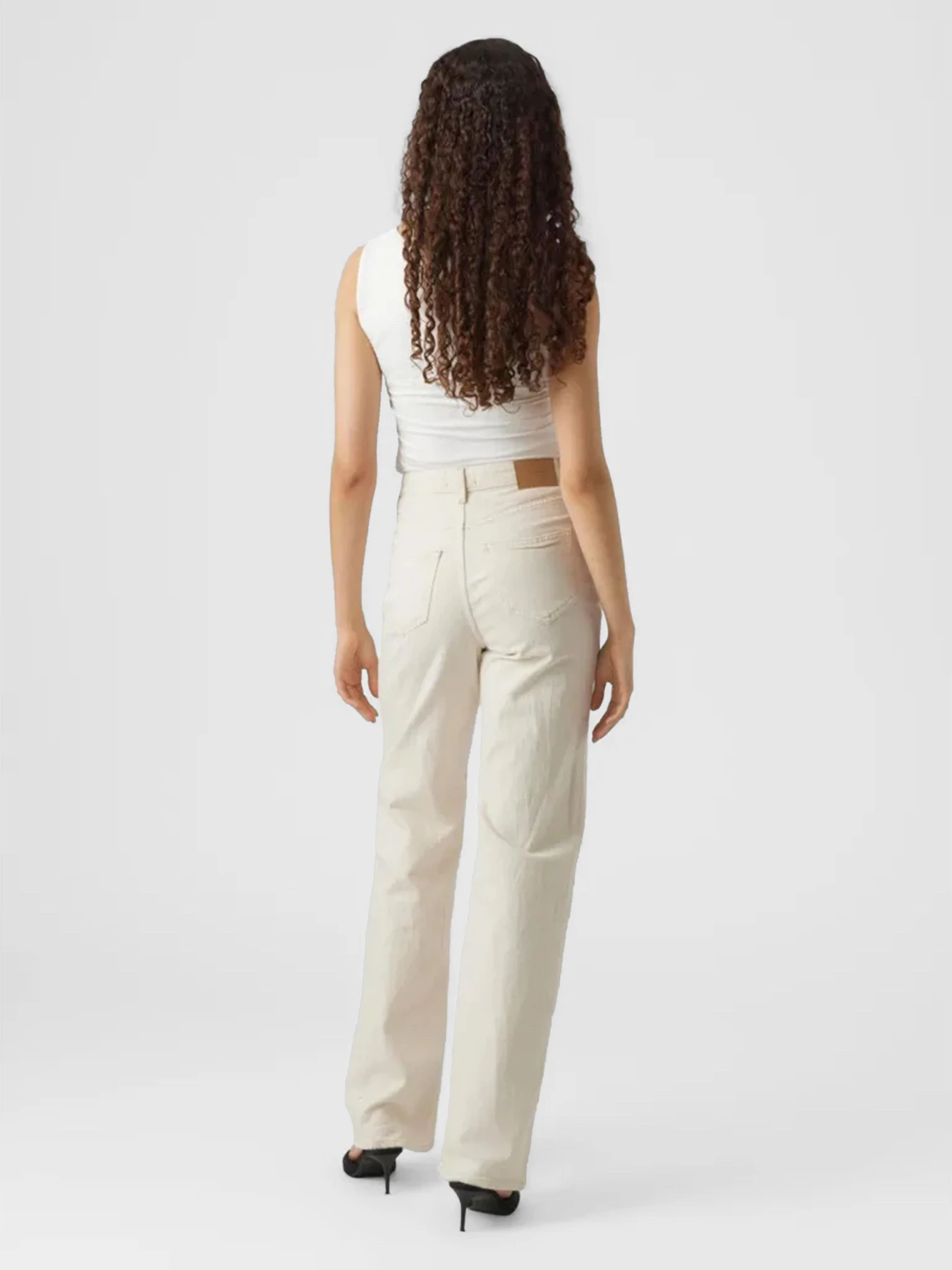 Джинси Vero Moda TESSA HR WIDE JEANS модель 10287303_Ecru Фото