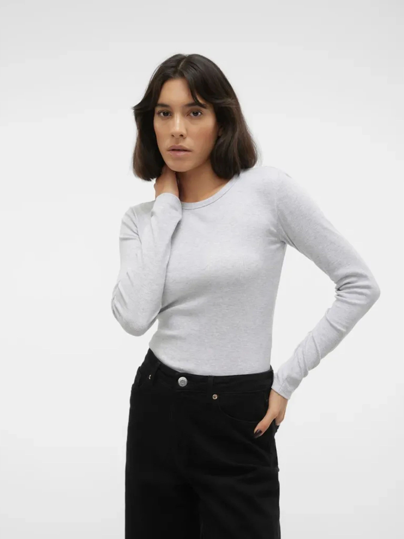 Худи и свитшоты Vero Moda модель 10306897_Light Grey Melange Худи и свитшоты Vero Moda модель 10306897_Light Grey Melange Фото