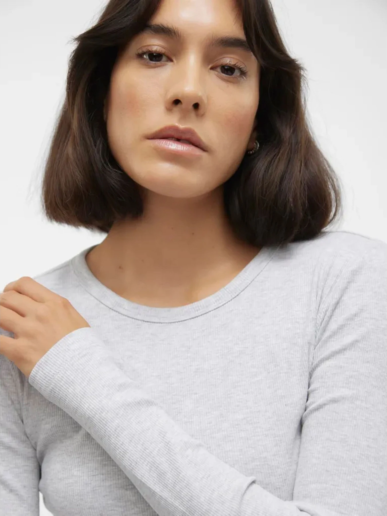 Худи и свитшоты Vero Moda модель 10306897_Light Grey Melange Худи и свитшоты Vero Moda модель 10306897_Light Grey Melange Фото