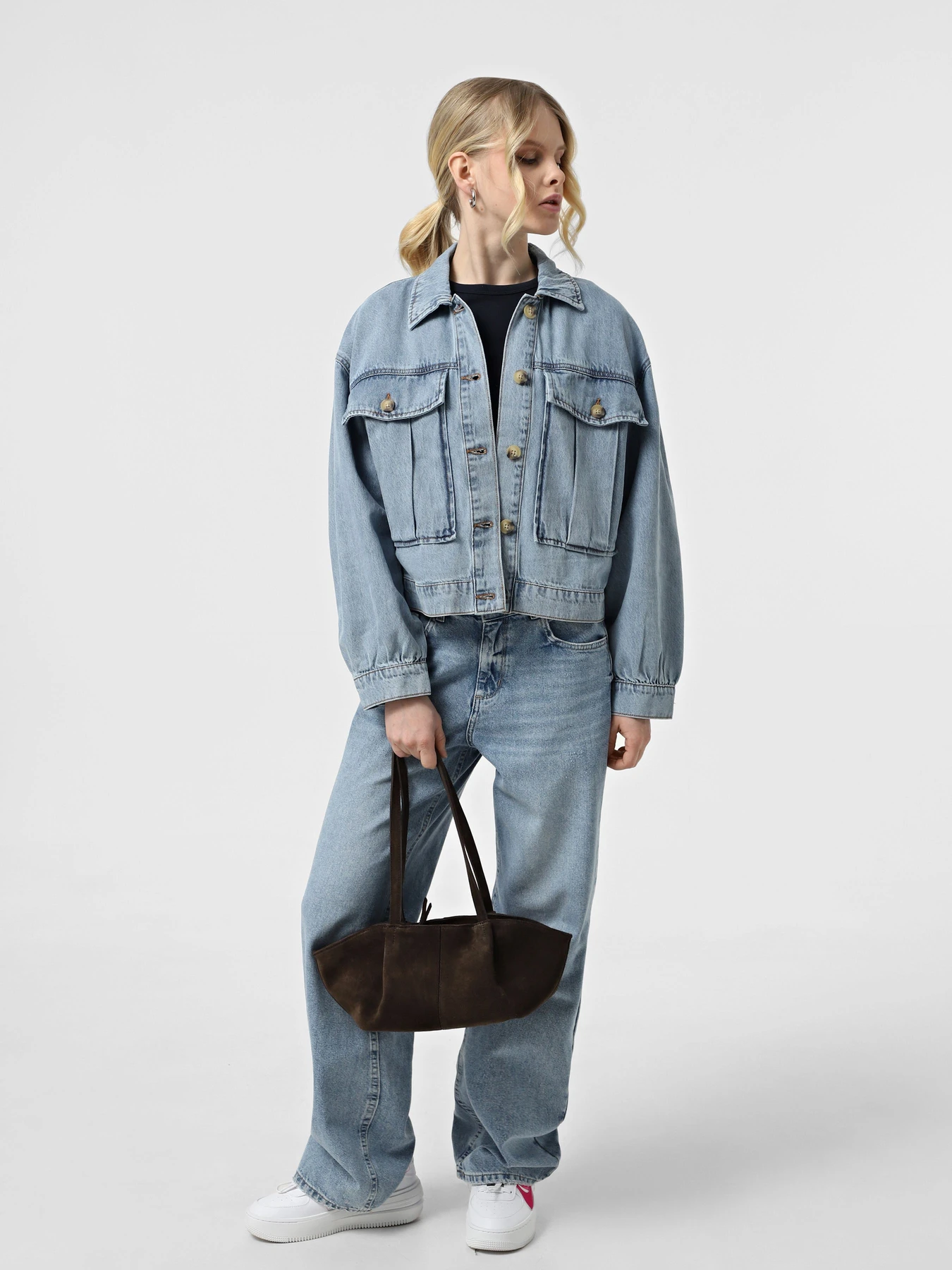 Куртки и дубленки Vero Moda модель 10323236_Light Blue Denim Фото