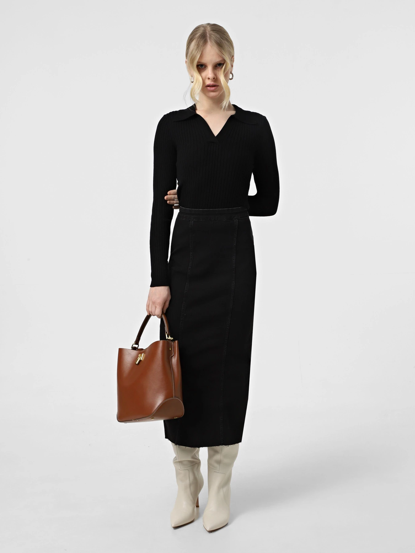 Юбки Vero Moda модель 10321775_Black Denim Юбки Vero Moda модель 10321775_Black Denim Фото