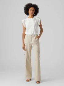 Футболки і поло Vero Moda TASSA SL FRILL TOP модель 10286067_Snow White Фото