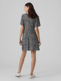 Платья Vero Moda ALBA SS SHORT DRESS модель 10292845_Black Joey dot Фото