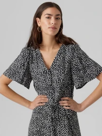 Платья Vero Moda ALBA SS SHORT DRESS модель 10292845_Black Joey dot Фото