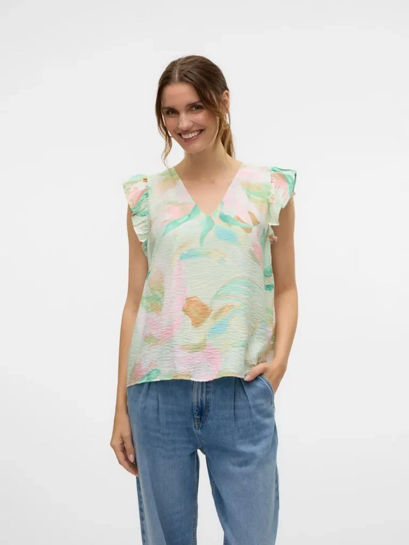 Сорочки Vero Moda модель 10303762_Birds Egg Green Myra Сорочки Vero Moda модель 10303762_Birds Egg Green Myra Фото