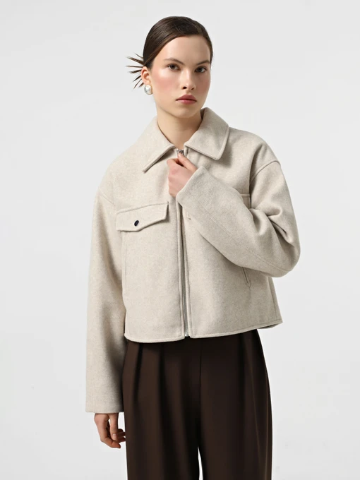 Куртки та дублянки Vero Moda модель 10321977_Oatmeal MELANGE Фото