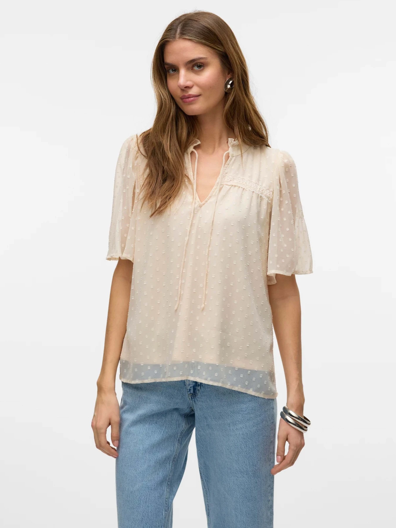 Сорочки Vero Moda модель 10325309_Pumice Stone Сорочки Vero Moda модель 10325309_Pumice Stone Фото