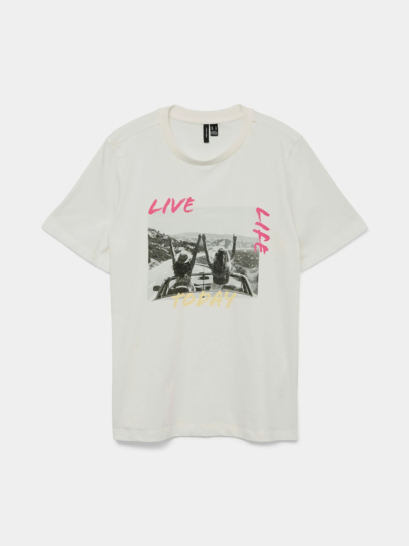 Футболки и поло Vero Moda модель 10327145_Snow White LIVE LIFE Футболки и поло Vero Moda модель 10327145_Snow White LIVE LIFE Фото
