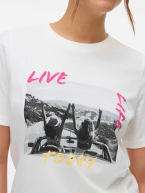 Футболки и поло Vero Moda модель 10327145_Snow White LIVE LIFE Фото