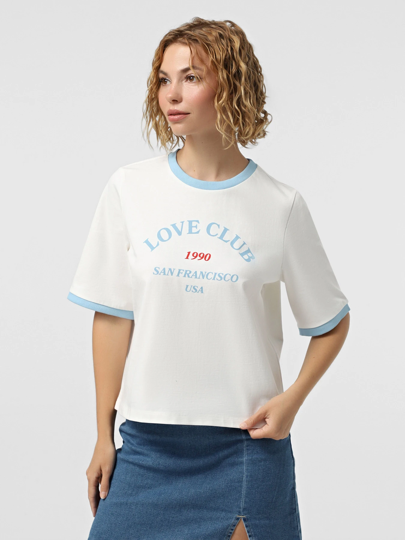 Футболки и поло Vero Moda модель 10328161_Snow White AIRY BLUE Футболки и поло Vero Moda модель 10328161_Snow White AIRY BLUE Фото