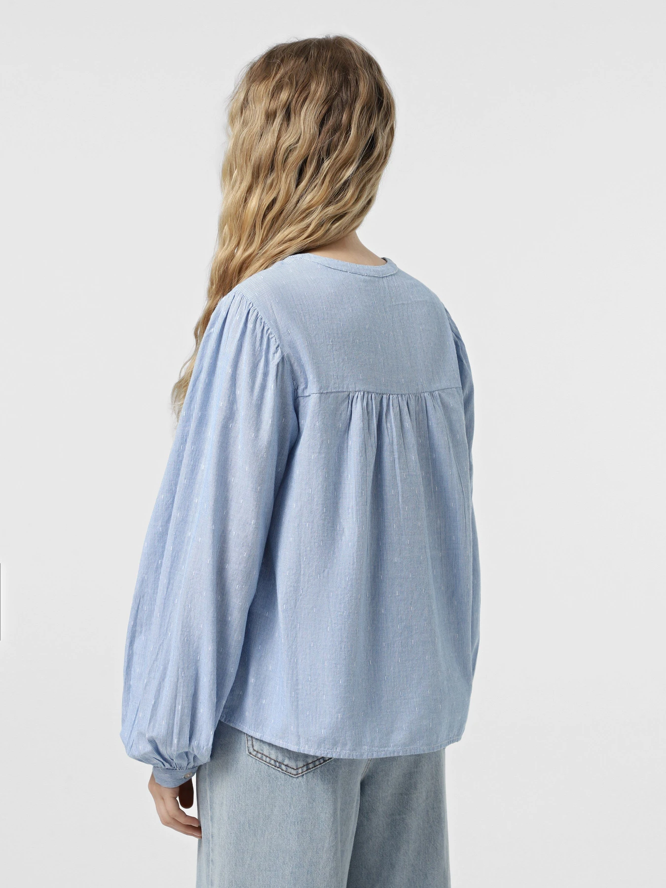 Рубашки Vero Moda модель 10329166_Cashmere Blue Bright White Рубашки Vero Moda модель 10329166_Cashmere Blue Bright White Фото