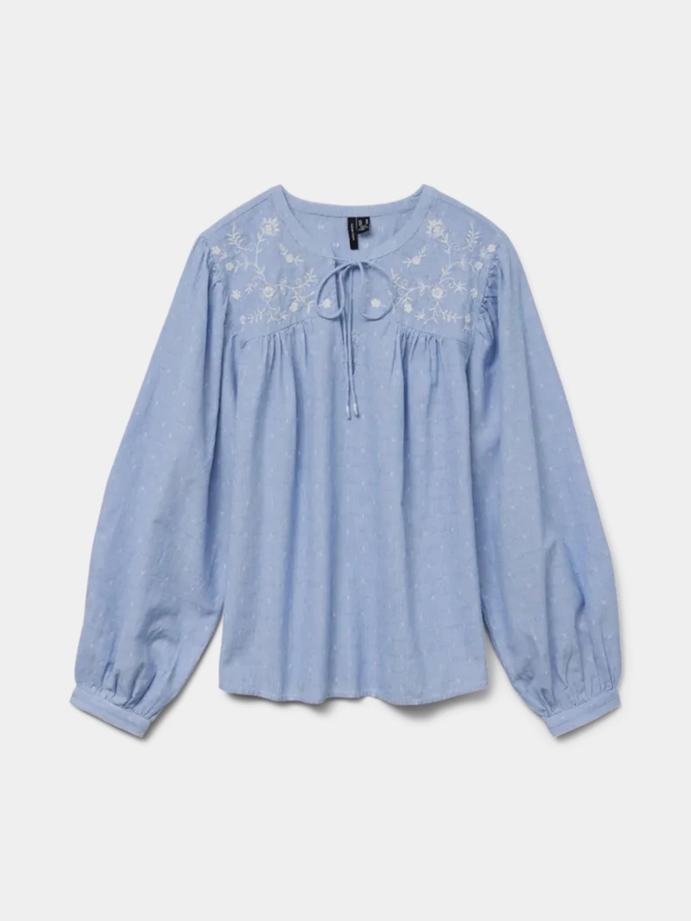 Рубашки Vero Moda модель 10329166_Cashmere Blue Bright White Рубашки Vero Moda модель 10329166_Cashmere Blue Bright White Фото