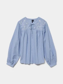 Рубашки Vero Moda модель 10329166_Cashmere Blue Bright White Фото