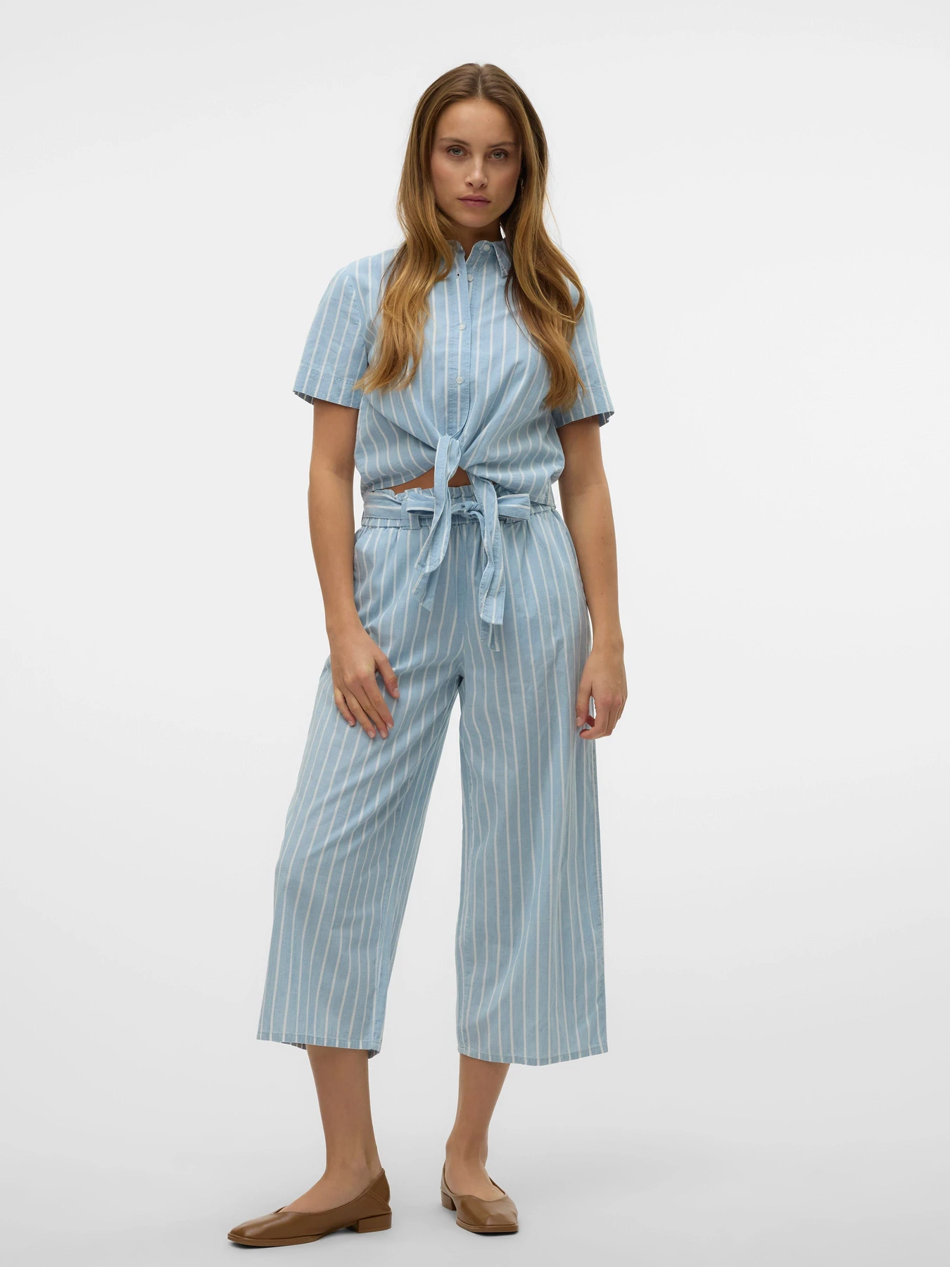 Штани Vero Moda модель 10329182_Light Blue Denim WHITE Штани Vero Moda модель 10329182_Light Blue Denim WHITE Фото