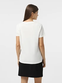 Футболки и поло Vero Moda модель 10332587_Snow White LOVE in BLACK Фото