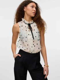 Сорочки Vero Moda модель 10335405_Snow White DOTS Фото