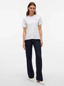 Футболки и поло Vero Moda модель 10316991_Bright White Red Heart Фото
