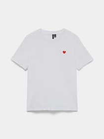 Футболки и поло Vero Moda модель 10316991_Bright White Red Heart Фото