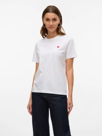 Футболки и поло Vero Moda модель 10316991_Bright White Red Heart Фото