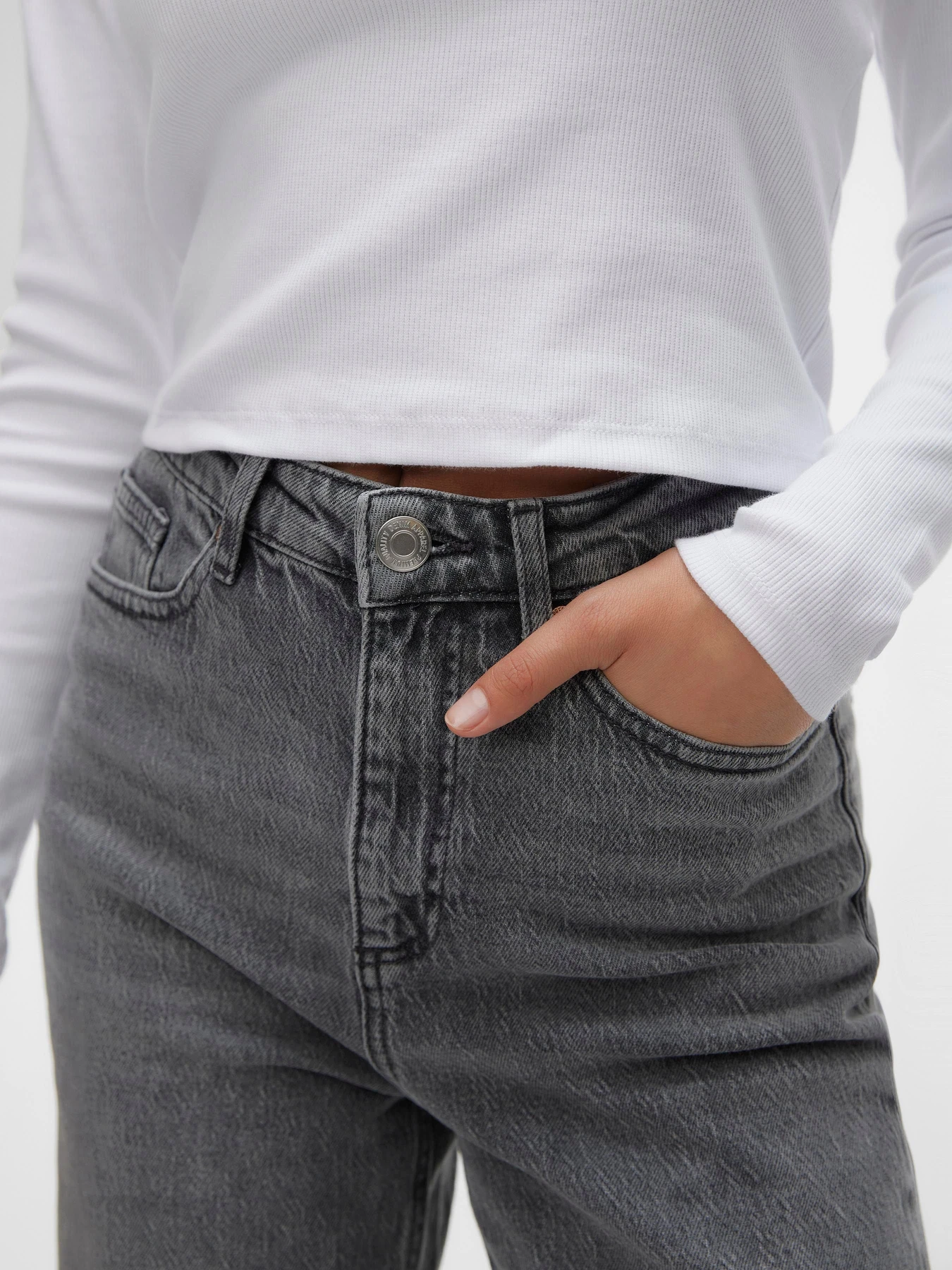 Джинсы Vero Moda TESSA HR WIDE JEANS модель 10287304_Medium Grey Denim Джинсы Vero Moda TESSA HR WIDE JEANS модель 10287304_Medium Grey Denim Фото