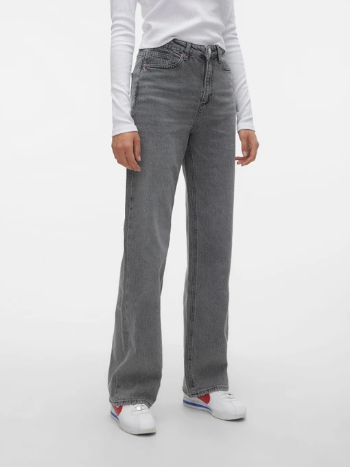 Джинсы Vero Moda TESSA HR WIDE JEANS модель 10287304_Medium Grey Denim Фото
