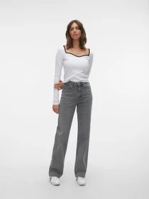 Джинсы Vero Moda TESSA HR WIDE JEANS модель 10287304_Medium Grey Denim Фото