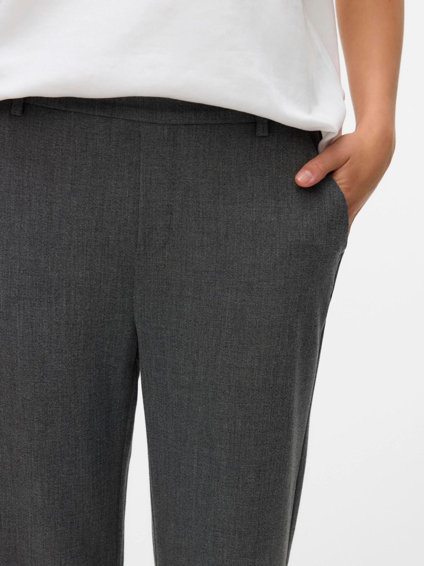 Штани Vero Moda MAYA KIARA MW STRAIGHT PANT модель 10331956_Black GREY MELANGE Штани Vero Moda MAYA KIARA MW STRAIGHT PANT модель 10331956_Black GREY MELANGE Фото